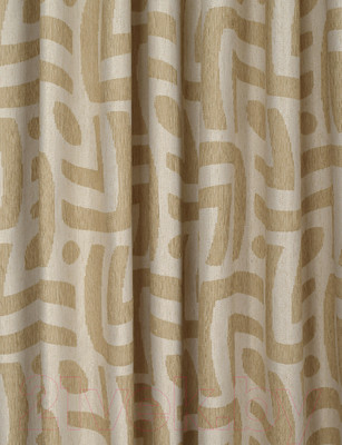 Комплект штор Delfa СШД-050 Insa/80 (160x250, светло-бежевый/vison)