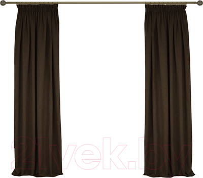Комплект штор Delfa СШД-050 Icaro/86 (160x270, коричневый/marron)