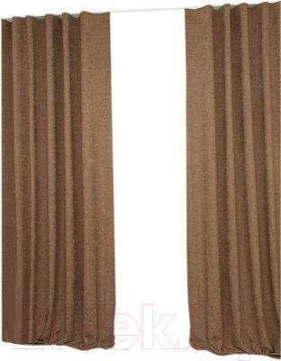 Комплект штор Delfa СШД-050 Flowers Shinil/451 (160x250, темный песок)