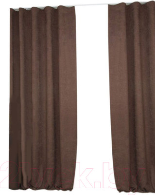 Комплект штор Delfa СШД-050 Flowers Shinil/106 (160x270, шоколад)
