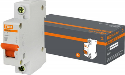 Выключатель автоматический TDM ВА 47-63 1Р 10А (C) 4.5кА / SQ0218-0002