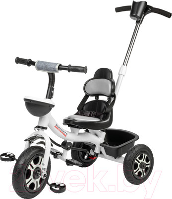 Трехколесный велосипед с ручкой Sundays SJ-9632 (белый)