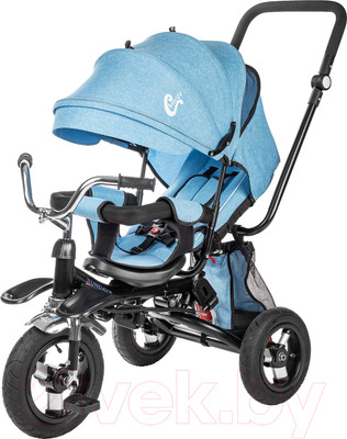 Трехколесный велосипед с ручкой Sundays SJ-BT-16 (голубой)
