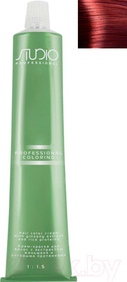 Крем-краска для волос Kapous Studio Professional с женьшенем и рисовыми протеинами 8.66 (интенсивный светло-красный блонд)