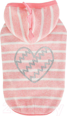 Футболка для животных Pinkaholic Mamours с капюшоном / NATA-TS7565-IP-S (розовый)