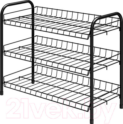 Полка для обуви Ника ЭТ5/Ч (черный)