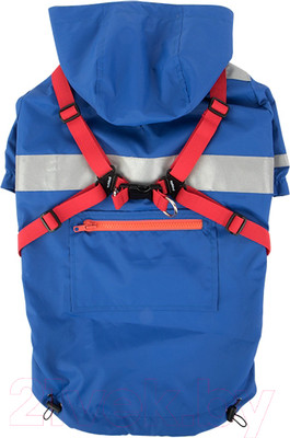 Дождевик для животных Puppia Wilderness / PLRA-JM9320-RB-XL (XL, синий)