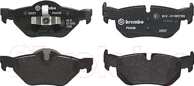 Тормозные колодки Brembo P06038