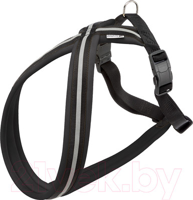 Шлея Ferplast Daytona Cross / 75580317 (S-M, черный/светоотражающий)