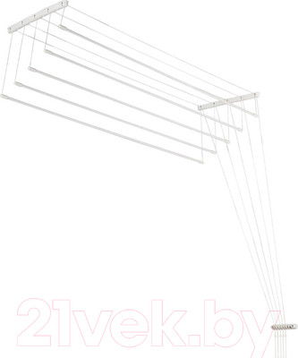 Сушилка для белья Comfort Alumin Group Потолочная 5 прутьев 240см (сталь/белый)