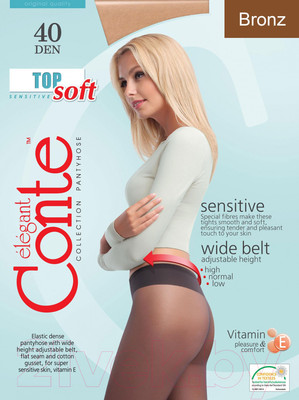 Колготки Conte Elegant Top Soft 40 (р.3, bronz)