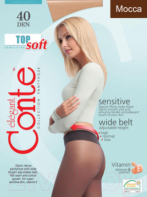 Колготки Conte Elegant Top Soft 40 (р.3, mocca)