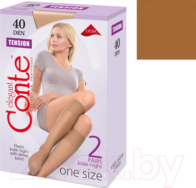 Гольфы Conte Elegant Tension 40 (р.23-25, bronz, 2 пары)