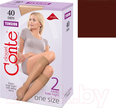 Гольфы Conte Elegant Tension 40 (р.23-25, mocca, 2 пары)