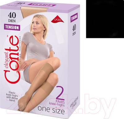 Гольфы Conte Elegant Tension 40 (р.23-25, nero, 2 пары)