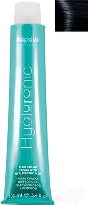 Крем-краска для волос Kapous Hyaluronic Acid с гиалуроновой кислотой 1.1 (иссиня-черный)