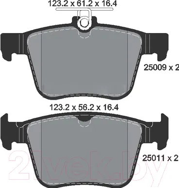 Тормозные колодки Textar 2500901