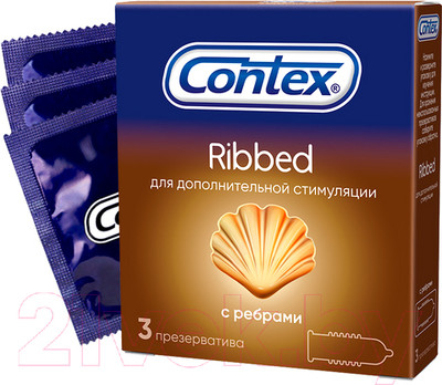 Презервативы Contex Ribbed №3