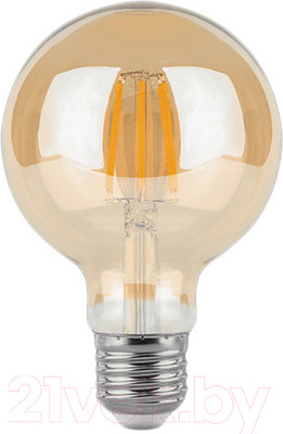 Лампа Gauss Filament E27 6W 2400K / 105802006 (Golden)