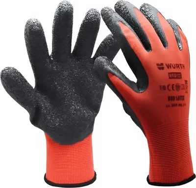 Перчатки защитные Wurth Red Latex Grip 0899408209 (р.9)
