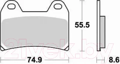 Тормозные колодки TRW MCB683