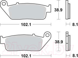 Тормозные колодки TRW MCB598SRM