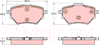 Тормозные колодки TRW GDB2036