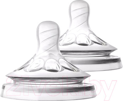 Набор сосок Philips AVENT Natural медленный поток / SCF042/27 (2шт)