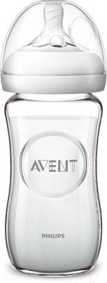Бутылочка для кормления Philips AVENT Natural Стекло / SCF053/17 (240мл)