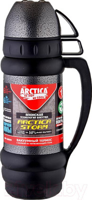 Термос для напитков Арктика 109-1000М (черный)