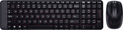 Комплект клавиатура и мышь Logitech MK220 920-003169 / 920-003236 (черный)
