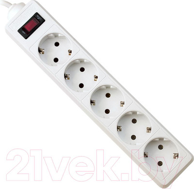 Сетевой фильтр Defender ES 99483 (5м, 5 розеток, белый)