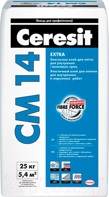 Клей для плитки Ceresit CM 14 Extra (25кг)