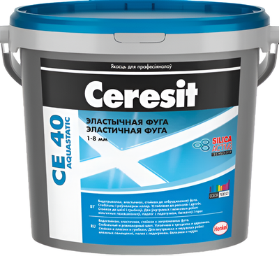 Фуга цементная Ceresit CE 40 Aquastatic (2кг, сиена)