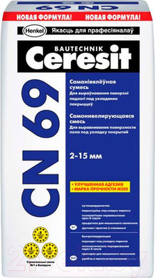 Самонивелирующаяся смесь Ceresit CN 69 (25кг)