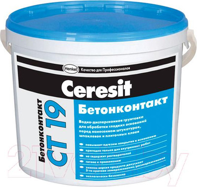 Грунтовка Ceresit CT 19 Бетонконтакт (10л)