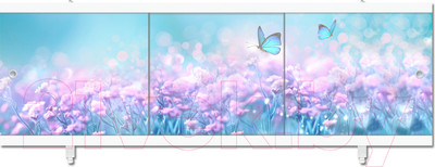 Экран для ванны МетаКам Ультра легкий АРТ 1.68 (цветочная фантазия)