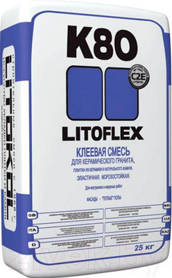 Клей для плитки Litokol Litoflex K80 (25кг)
