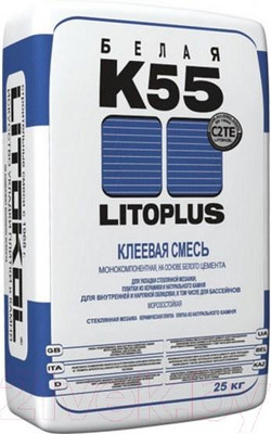 Клей для плитки Litokol Litoplus K55 (25кг)