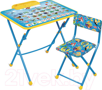 Комплект мебели с детским столом Ника КУ1/9 Азбука