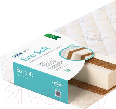 Матрас в кроватку Plitex EcoSoft ЭКС-01 (ЭКС-119-01)