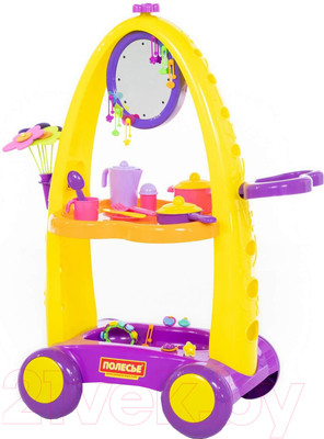 Сервировочный столик игрушечный Полесье Волшебный столик / 4977 (в коробке)