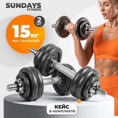 Гантель разборная Sundays Fitness IR92061 (15кг)