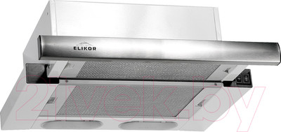 Вытяжка телескопическая Elikor Интегра 45П-400-В2Л / 841582 (белый/нержавеющая сталь)