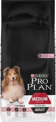 Сухой корм для собак Pro Plan Adult Medium Sensitive Skin с лососем и рисом (7кг)