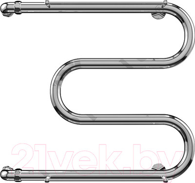 Полотенцесушитель водяной Terminus М-образный 32 ПС 500x500 (с полкой)