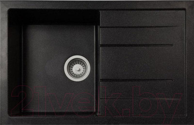 Мойка кухонная GranFest Quadro GF-Q780L (черный)