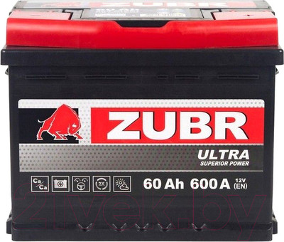 Автомобильный аккумулятор Zubr Ultra R+ (60 А/ч)