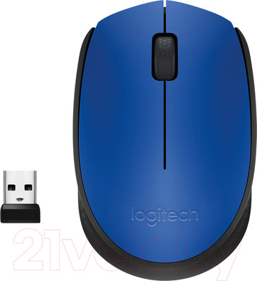 Мышь Logitech M171 910-004640 / 910-004656 (синий/черный)