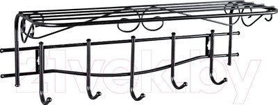 Вешалка для одежды Sheffilton Грация 1/5 В2-66 (черный/черный)